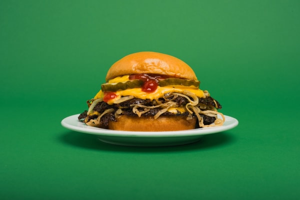 Burger She Wrote Oklahoma Burger wagyu smashburger at Sherman Oaks
