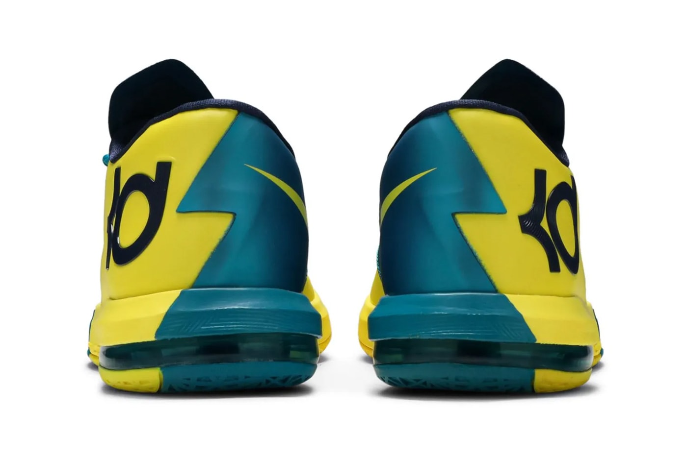 Nike KD 6 "Seat Pleasant" Sonic Yellow/Midnight Navy-Tropical Teal IQ0145-700 kevin durant