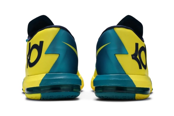 Nike KD 6 "Seat Pleasant" Sonic Yellow/Midnight Navy-Tropical Teal IQ0145-700 kevin durant