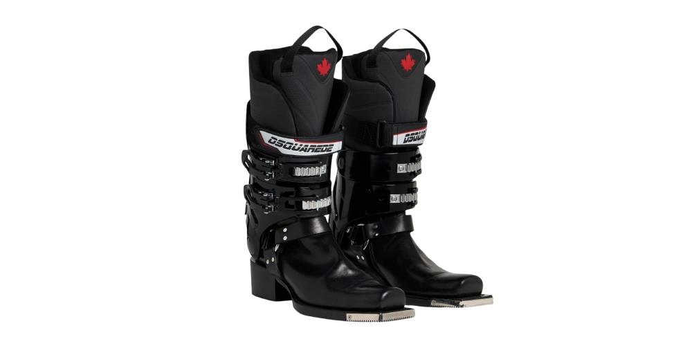 DSQUARED2's FW26 Boots Ask What Happens When a Cowboy Boot Goes to the Ski Slope