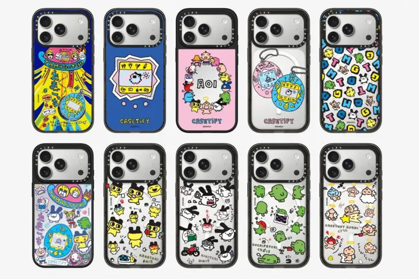 CASETiFY and Tamagotchi Team up for a Retro SS26 Accessories Collection collaboration carry on suitcase phone accessories 