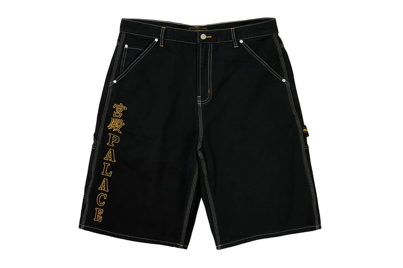 Everything Dropping at Palace This Week Summer 2026 drop 4 Baggy Carp Short in Black and Flowers. - Big Apple Knit in Flashy Fluro, Navy, Off White - Golf P-Frame 5-Panel Snapback in Black, Navy and White - Rubbed P3 Hoodie in Black, Concrete Grey, Navy, skyline Blue, Deep Green rizla collab