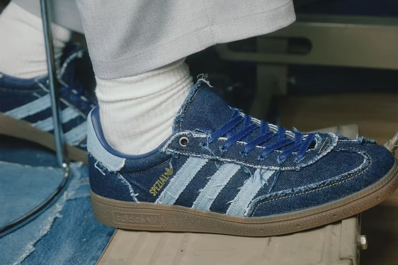adidas Handball Spezial LT Atmos “Denim” KJ5754 adidas Handball Spezial Lo Pro Atmos Pink “Denim” KJ5755 Release Info