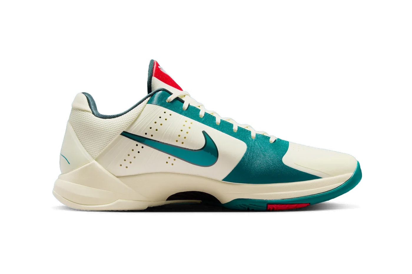 Caitlin Clark x Nike Kobe 5 Protro "Scrabble" Coconut Milk/Midnight Spruce-University Red-Bright Spruce IZ1852-100