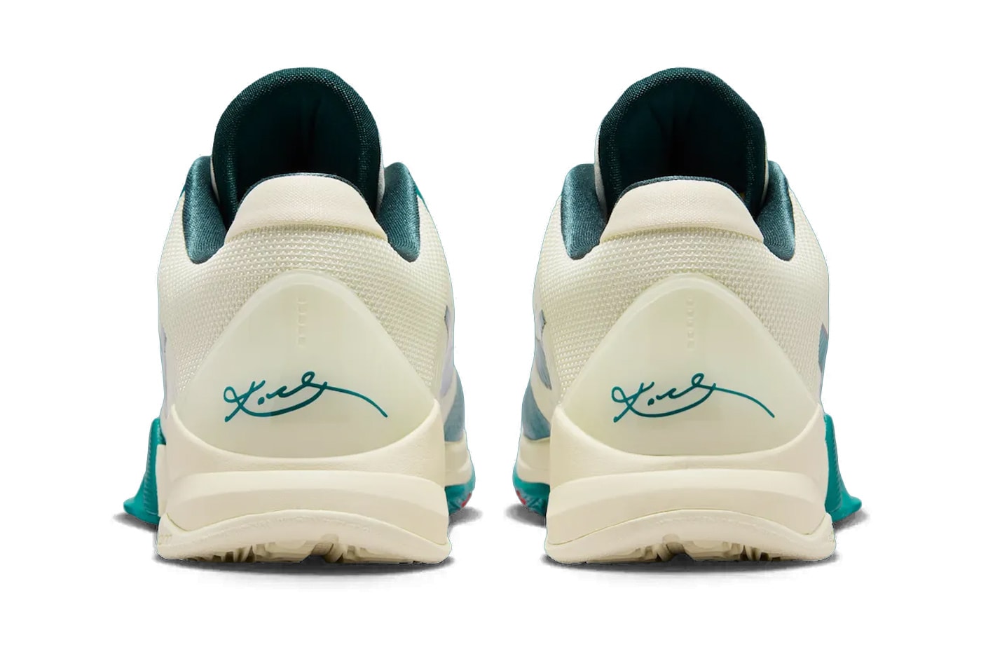 Caitlin Clark x Nike Kobe 5 Protro "Scrabble" Coconut Milk/Midnight Spruce-University Red-Bright Spruce IZ1852-100