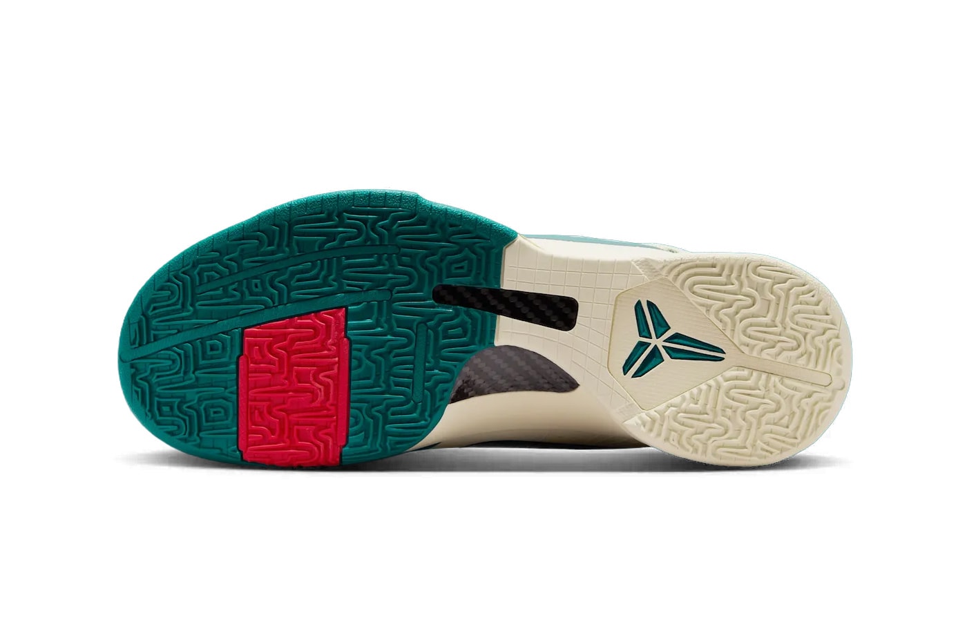 Caitlin Clark x Nike Kobe 5 Protro "Scrabble" Coconut Milk/Midnight Spruce-University Red-Bright Spruce IZ1852-100