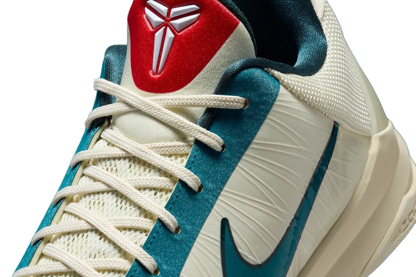 Caitlin Clark x Nike Kobe 5 Protro "Scrabble" Coconut Milk/Midnight Spruce-University Red-Bright Spruce IZ1852-100