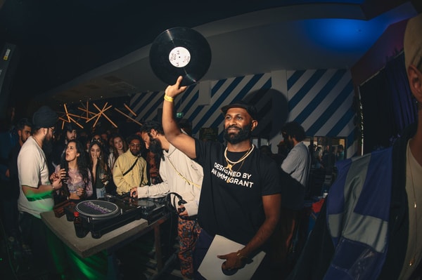dialled in ahadadream south asian diaspora music electronic UK platform glastonbury barbican record label arrivals bass dhol raf saperra excise dept skrillex manara lifafa 