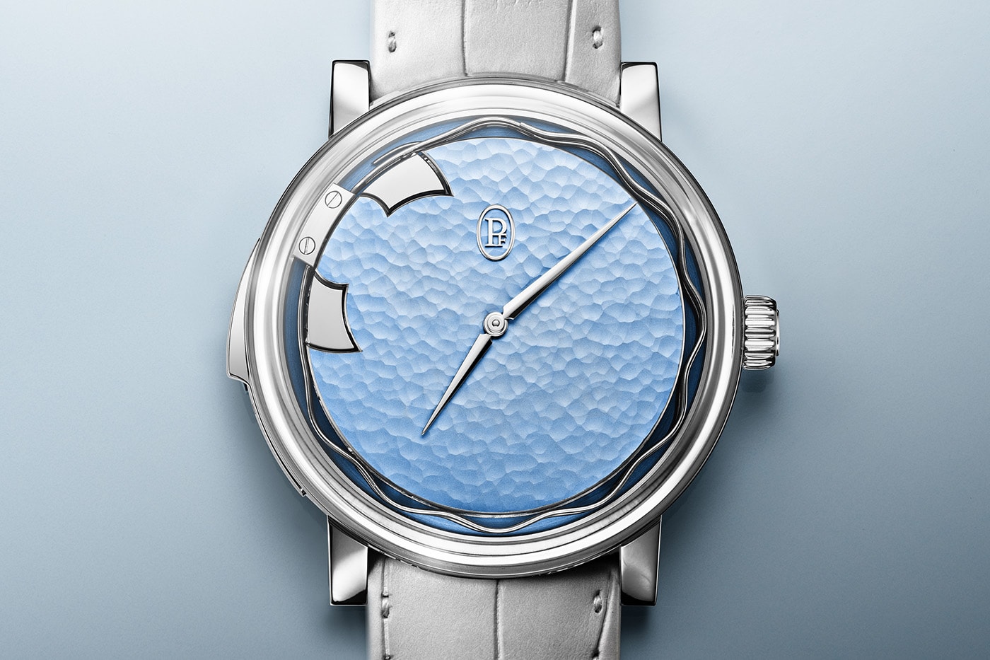 Parmigiani Fleurier Tourbillon Carillon PF950 Manufacture movement PFH996-2010001-300181 Morning Blue Objets D’Art Collection