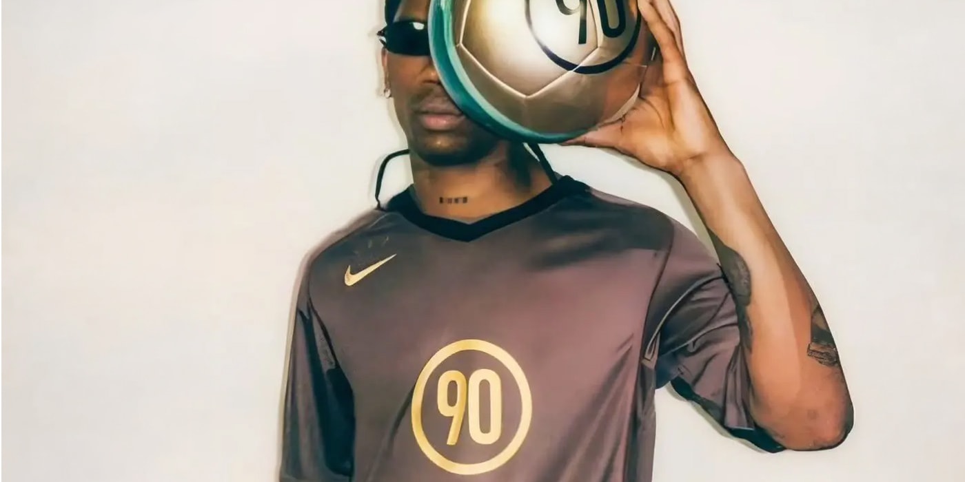 Travis Scott's Cactus Jack x Nike Total 90 collection campaign image
