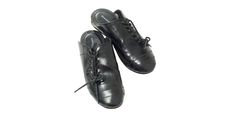 COGNOMEN's "Football Sabot" Reimagines an Iconic Cleat Silhouette as an Elevated Leather Clog