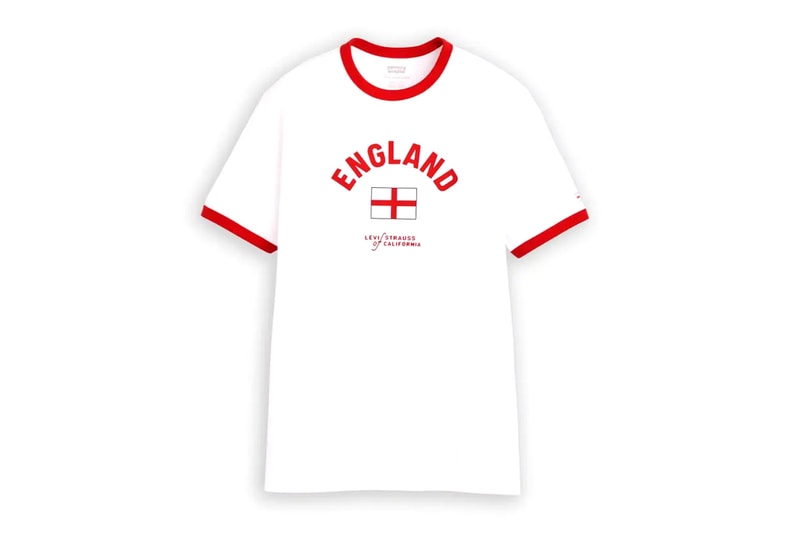 Levi's Unveils Global Ringer T-Shirt Collection for the 2026 FIFA World Cup usa brazil france england japan