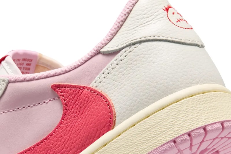 Travis Scott x Air Jordan 1 Low OG SP "Sail/Shy Pink" Pack Drops This Month IQ7604-100, IQ7604-101 Muslin/Sail/University Red/Shy Pink, Sail/Tropical Pink/Shy Pink/Muslin