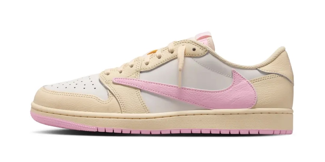 Travis Scott x Air Jordan 1 Low OG SP "Sail/Shy Pink" Pack Drops This Month
