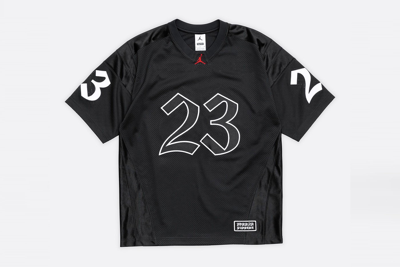 Jordan Brand x Supreme Spring 2026 Collaboration hooded leather jacket track pants zip up hooded sweatshirt basketball short jersey track jacket