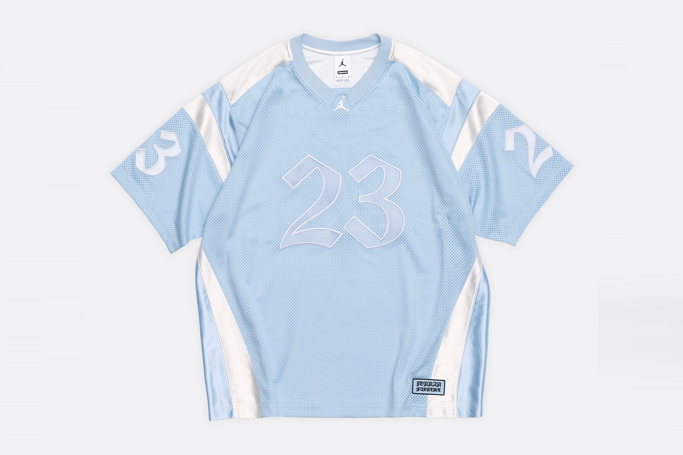 Jordan Brand x Supreme Spring 2026 Collaboration hooded leather jacket track pants zip up hooded sweatshirt basketball short jersey track jacket