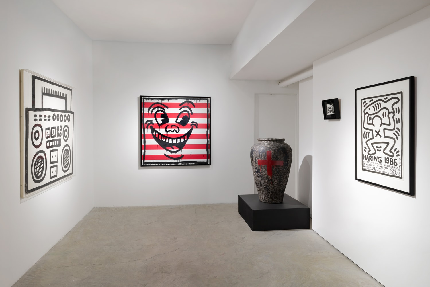 keith haring world in motion art artwork contemporary sixty white carlo mccormick paintings sculpture installation