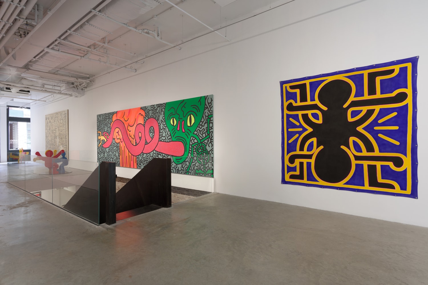 keith haring world in motion art artwork contemporary sixty white carlo mccormick paintings sculpture installation