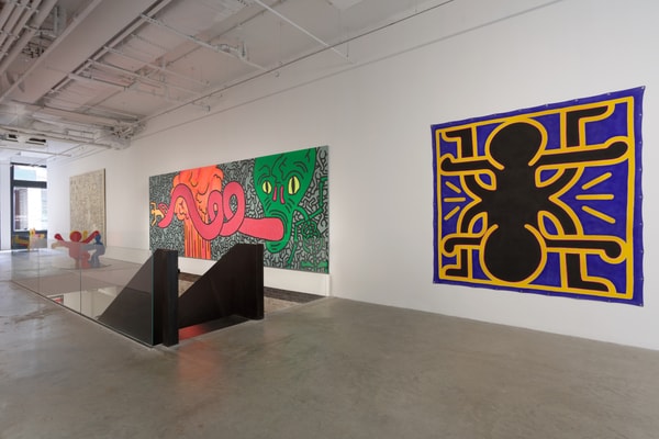 keith haring world in motion art artwork contemporary sixty white carlo mccormick paintings sculpture installation