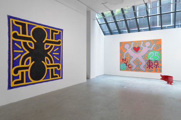 keith haring world in motion art artwork contemporary sixty white carlo mccormick paintings sculpture installation