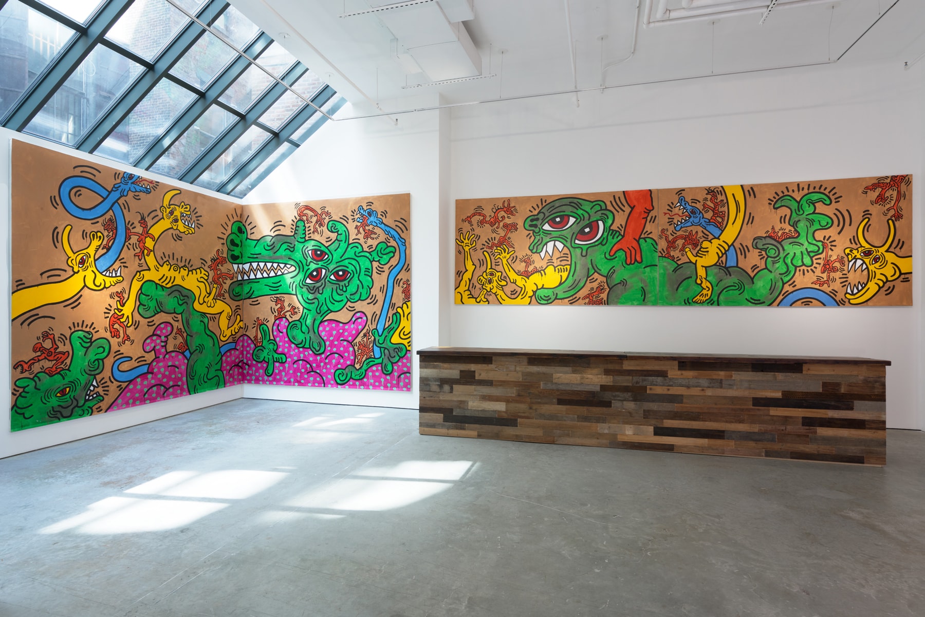 keith haring world in motion art artwork contemporary sixty white carlo mccormick paintings sculpture installation
