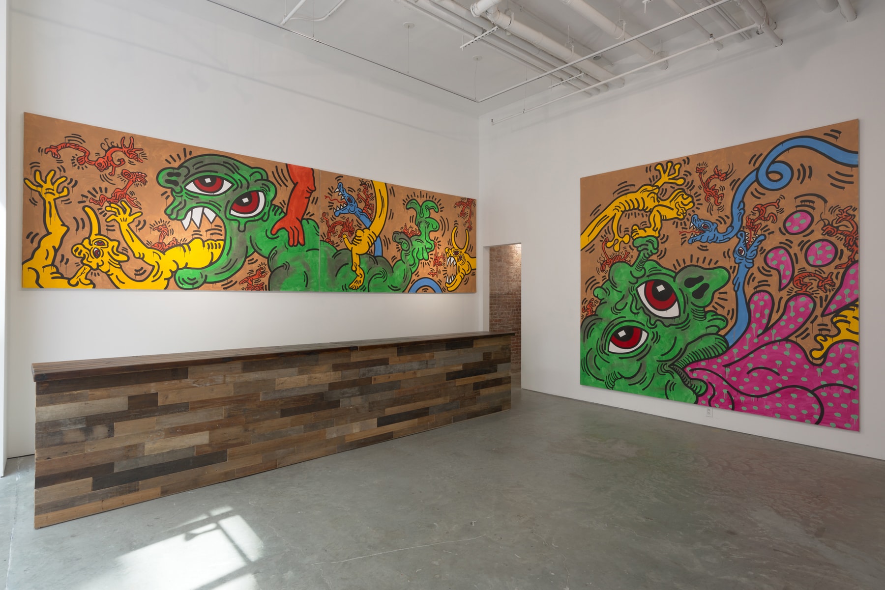 keith haring world in motion art artwork contemporary sixty white carlo mccormick paintings sculpture installation