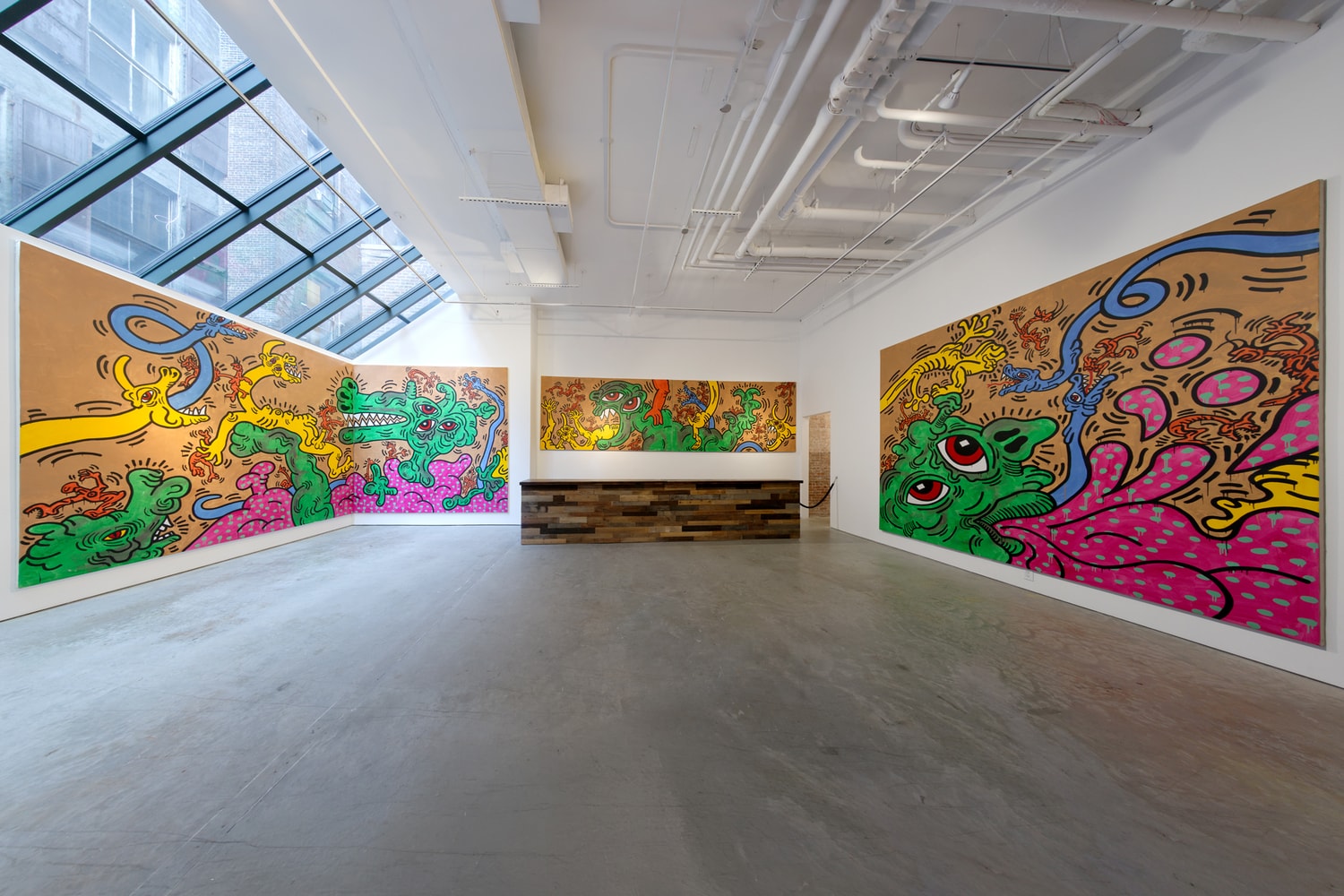 keith haring world in motion art artwork contemporary sixty white carlo mccormick paintings sculpture installation