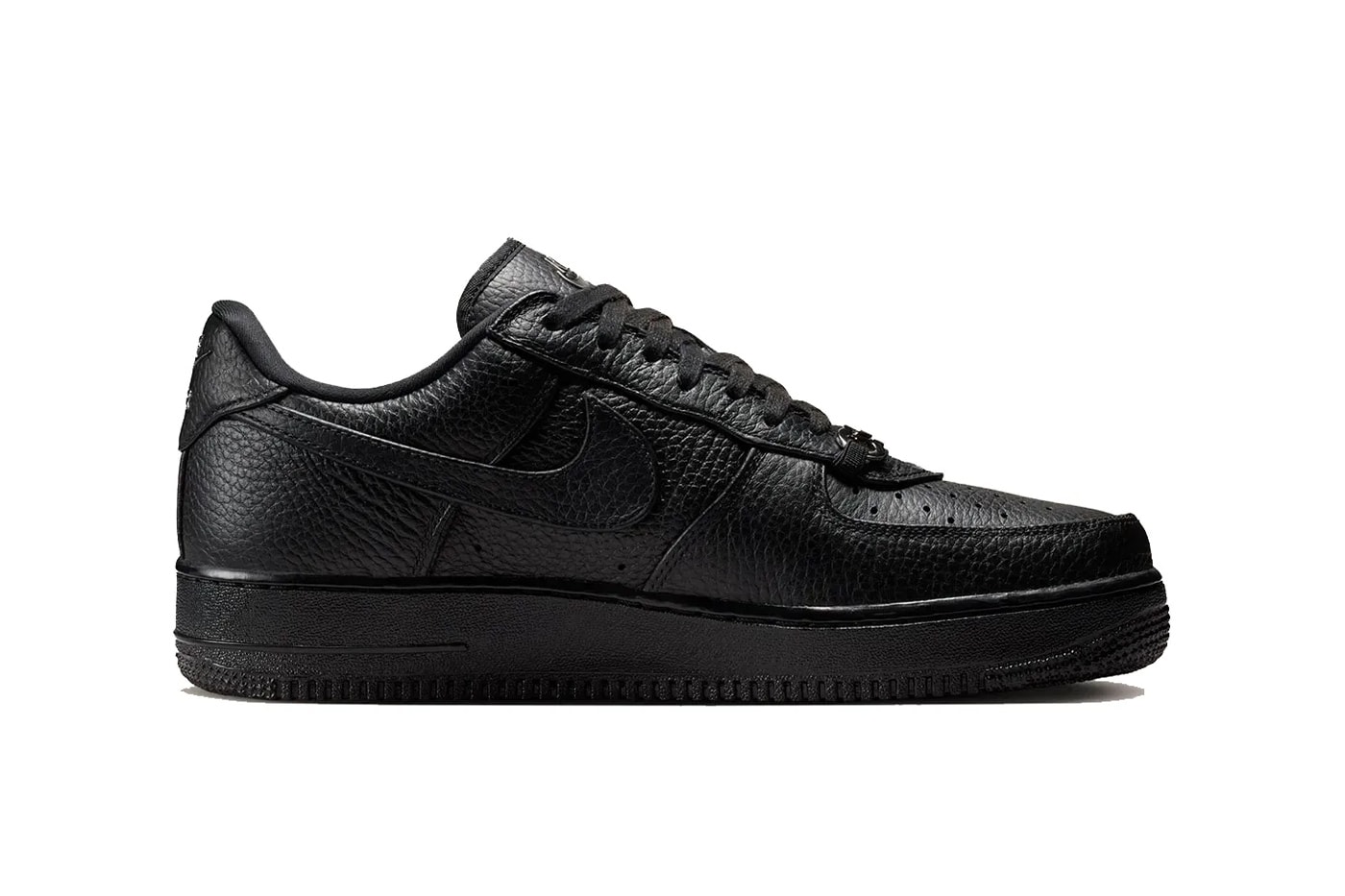 Nike Air Force 1 Low "Black Leather" Loafer Buckle Formal Wear Meets the Hardwood: Nike Elevates the Air Force 1 in "Black Leather" Featuring a Loafer Buckle IM5754-001