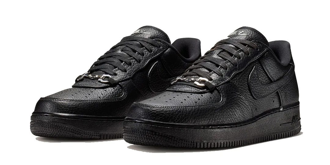 Formal Wear Meets the Hardwood: Nike Elevates the Air Force 1 in "Black Leather" Featuring a Loafer Buckle