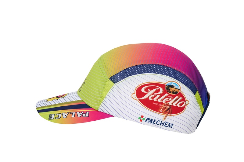 Everything Dropping at Palace This Week Summer 2026 Drop 5  Palello Cycling Zip Jacket in Multi, Red and Black - Paella Cycling Runner Cap in Multi, Red and Black - Links Shell Tracksuit in Navy, Black and Ice - Bulldog Mesh Jersey and Shorts in Navy, Black and White