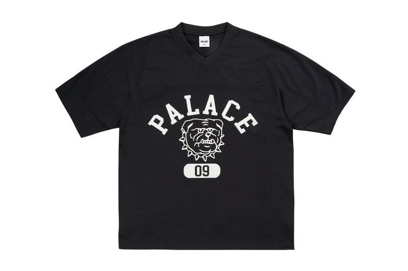 Everything Dropping at Palace This Week Summer 2026 Drop 5  Palello Cycling Zip Jacket in Multi, Red and Black - Paella Cycling Runner Cap in Multi, Red and Black - Links Shell Tracksuit in Navy, Black and Ice - Bulldog Mesh Jersey and Shorts in Navy, Black and White