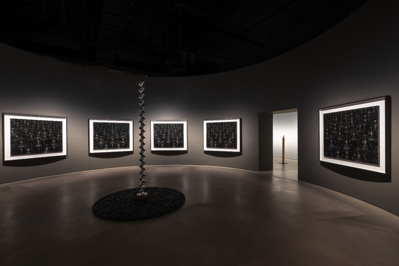 Sugimoto exhibition mandala layout at SAM Tanjong Pagar Distripark