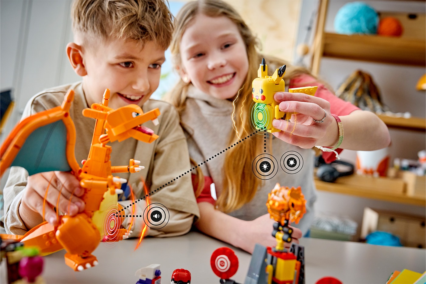 LEGO and Pokémon Unveil Interactive SMART Play Sets pikachu charizard mew mewtwo LEGO and Pokémon Unveil 12 New SMART Play Sets Featuring Motion-Controlled Battle Technology