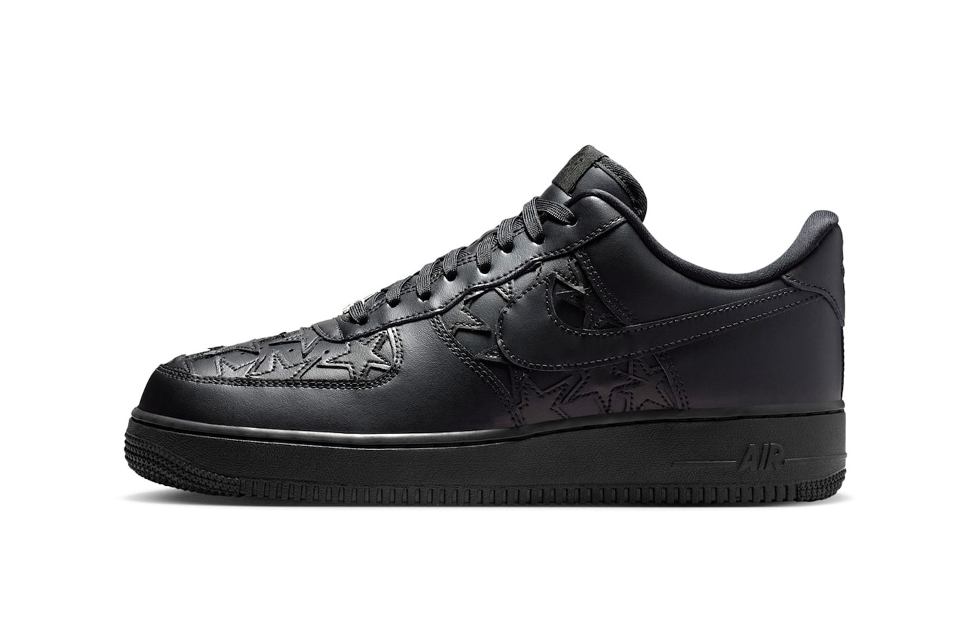 Nike Air Force 1 Low “Black Stars” Release Info Black/Metallic Silver IM5750-001