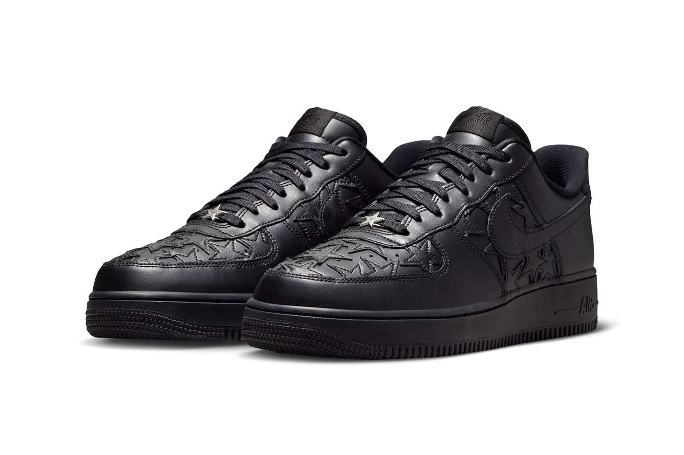 Nike Air Force 1 Low “Black Stars” Release Info Black/Metallic Silver IM5750-001