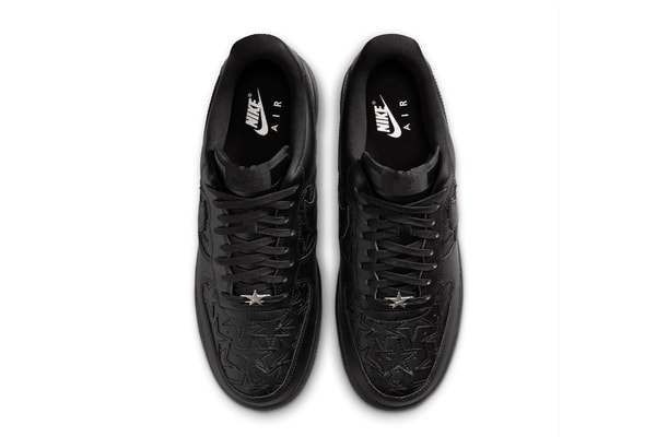 Nike Air Force 1 Low “Black Stars” Release Info Black/Metallic Silver IM5750-001