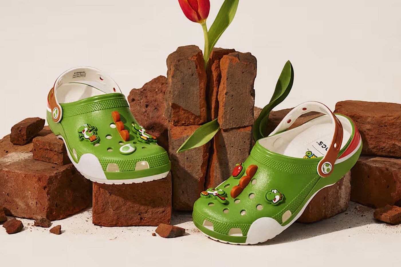 Nintendo and Crocs Power Up for 'Super Mario Bros.' Collection mario luigi bowser piranha plant 
