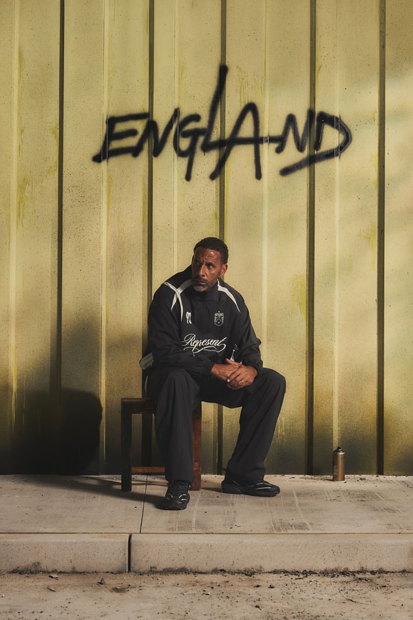 represent champions collection rio ferdinand football shirts kits retro vintage collar faded tracksuit 00s style world cup fashion style