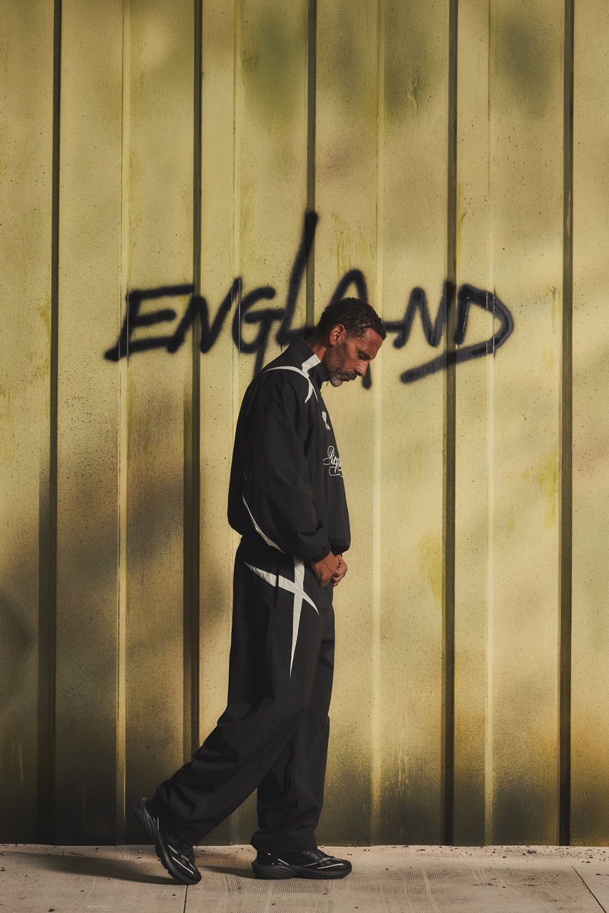represent champions collection rio ferdinand football shirts kits retro vintage collar faded tracksuit 00s style world cup fashion style