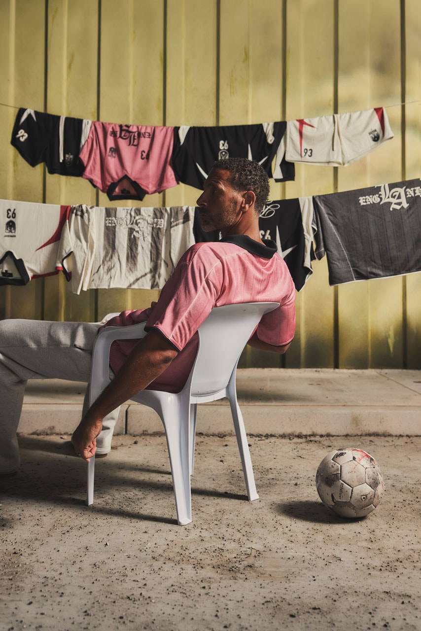 represent champions collection rio ferdinand football shirts kits retro vintage collar faded tracksuit 00s style world cup fashion style