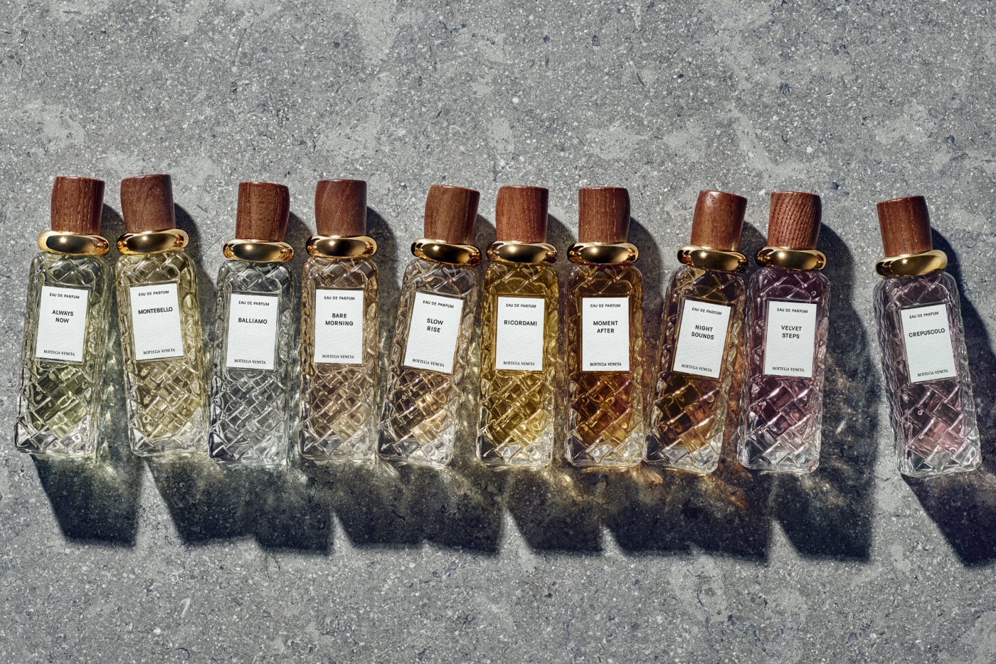 Bottega Veneta Fragrances Alta Collection Always Now Montebello Balliamo Bare Morning Slow Rise Ricordami Moment After Night Sounds Velvet Steps Crepuscolo Release Info