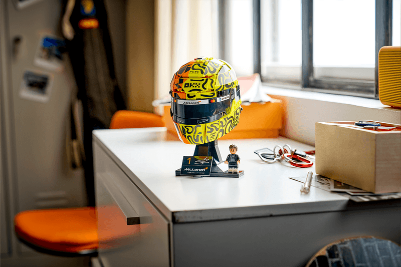 LEGO McLaren 1000 Race Helmet Sets Collaboration lando norris oscar piastri