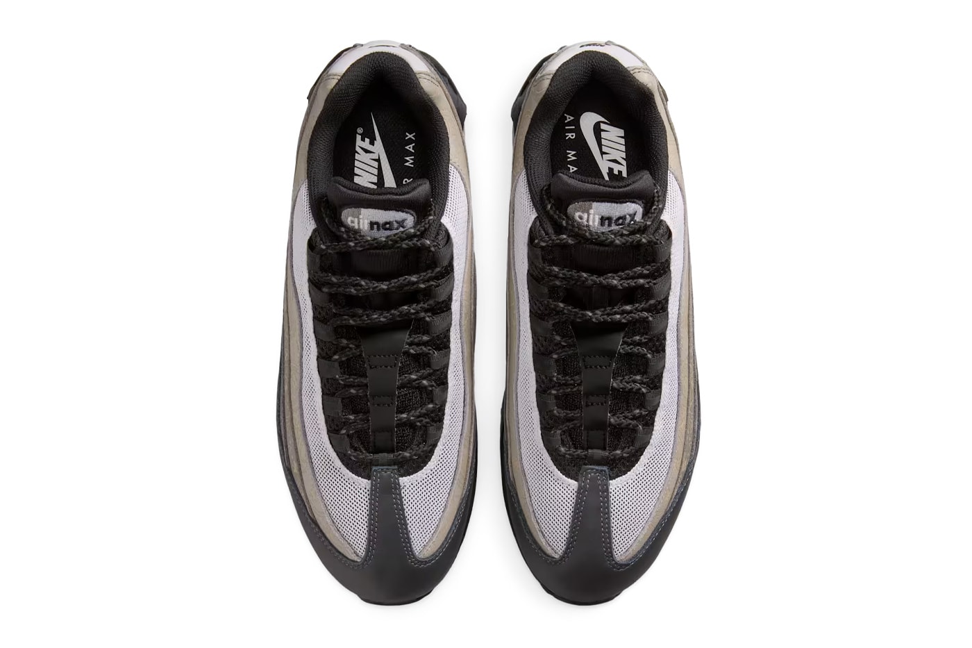 Nike Air Max 95 Big Bubble "Pearl Grey/Light Charcoal" IR0802-100 White/Light Graphite/Light Charcoal/Black