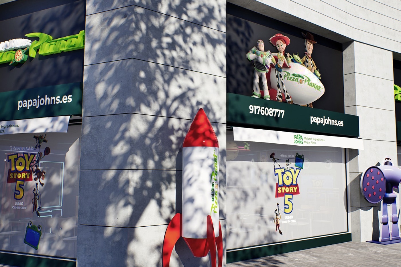 Papa Johns Brings Pixar’s Pizza Planet to Life Ahead of 'Toy Story 5' Los Angeles, London, Seoul, and Madrid