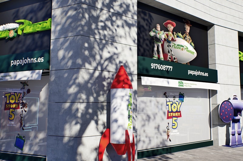 Papa Johns Brings Pixar’s Pizza Planet to Life Ahead of 'Toy Story 5' Los Angeles, London, Seoul, and Madrid