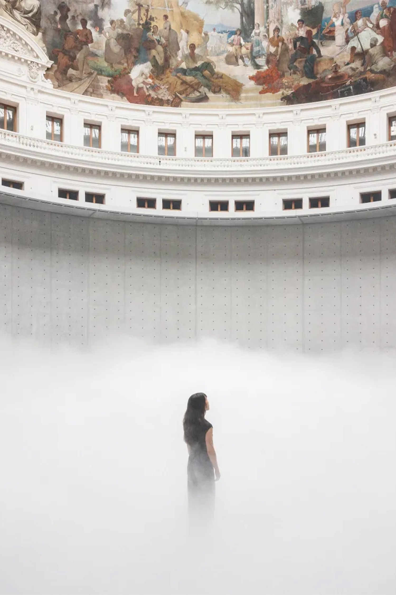 Fujiko Nakaya Cloud Sculpture at Bourse de Commerce Art Artworks