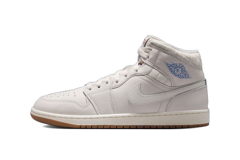 Air Jordan 1 Mid "Brazil Football" Phantom/Gum Dark Brown-University Red-Sail IO2051-001 Release Info fifa world cup 2026