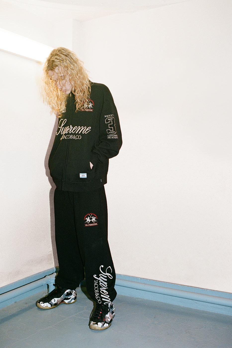La Martina x Supreme Jacob & Co. Spring 2026 Collaboration Jacket, Rugby, Soccer Jersey, Zip Up Sweatshirt, Sweatpant and 6-Panel Hat.