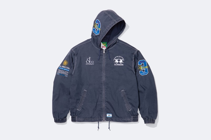 La Martina x Supreme Jacob & Co. Spring 2026 Collaboration Jacket, Rugby, Soccer Jersey, Zip Up Sweatshirt, Sweatpant and 6-Panel Hat.
