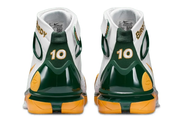 Nike Air Zoom Huarache 2K4 "Sue Bird" White/Deep Forest-Canyon Gold IW1884-100 birdy seattle storm wnba